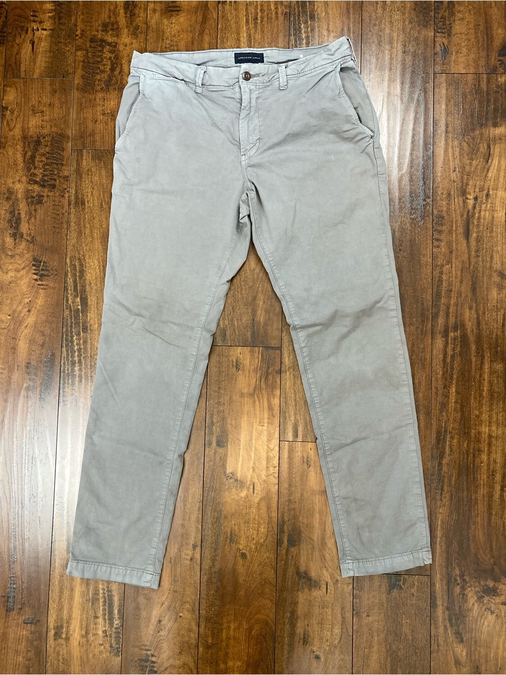 American Eagle Ne(x)t Level Flex Pants Slim Straight Gray Stretch Men’s 34x32.